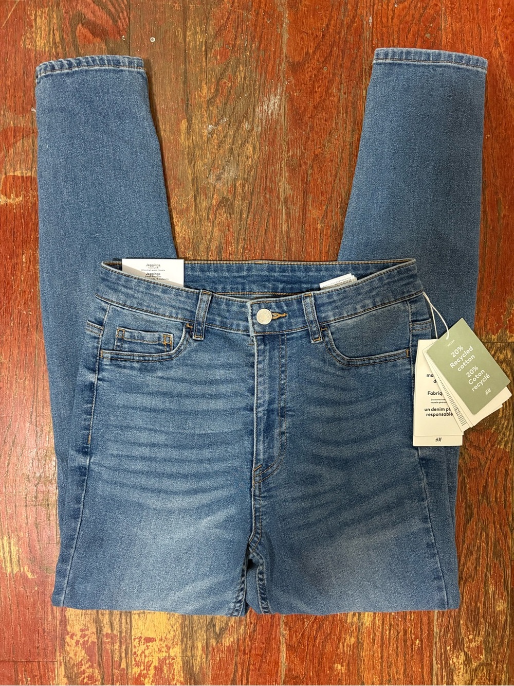 H&M Blue Women's Skinny High-Rise Jeans